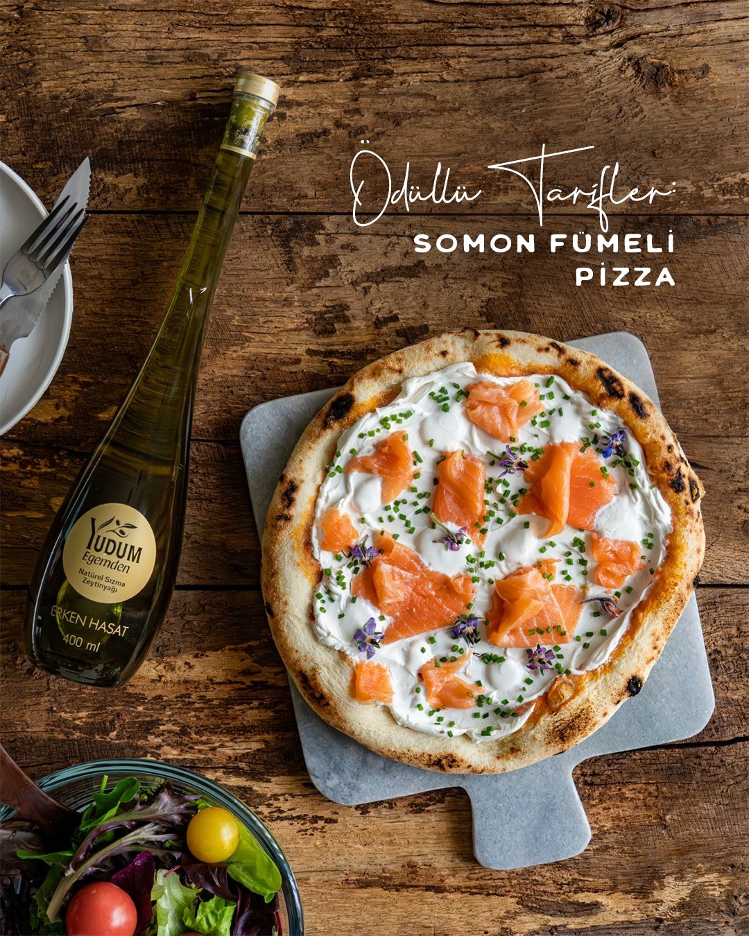 Ünlü Şef Wolfgang Puck’ın Somon Fümeli Pizza Tarifi