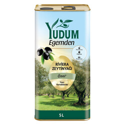 Yudum Egemden - Yudum Egemden Riviera Zeytinyağı 5 lt Teneke 1 Koli (4 Adet)