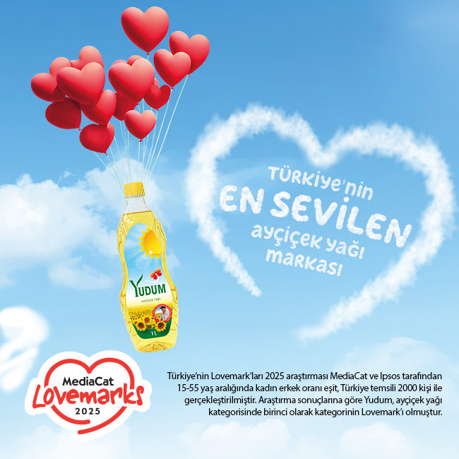 Yudum Türkiye’nin En Sevilen Ayçiçek Yağı Markası Oldu!