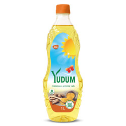 Yudum - Yudum Zerdeçallı Ayçiçek Yağı 1 lt Pet 1 Koli (20 Adet)